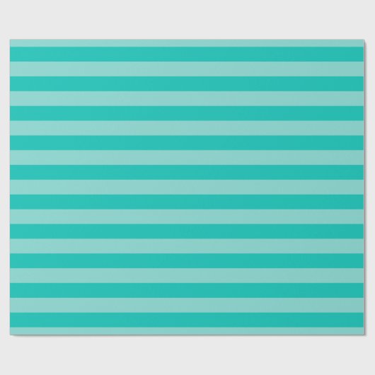 Papier Cadeau Turquoise, Turquoise LG Preppy Stripe 2X do-it-you (Plat)