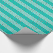 Papier Cadeau Turquoise, Turquoise LG Preppy Stripe 2X do-it-you (Coin)