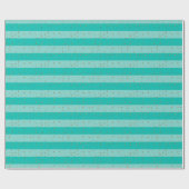 Papier Cadeau Turquoise, Turquoise LG Preppy Stripe 2X do-it-you (Plat)