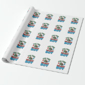 Papier Cadeau Turtle garçon d'anniversaire conception de chemise (Déroulé)