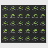 Papier Cadeau Turtley Cool Dude Funny Turtle Pun Dark BG (Plat)