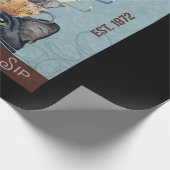 Papier Cadeau Tuxedo Cat Coffee Co. (Coin)