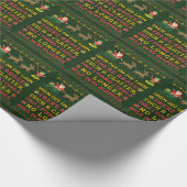 Papier Cadeau Twas drôle la nuit avant Noël humoristique (Coin)