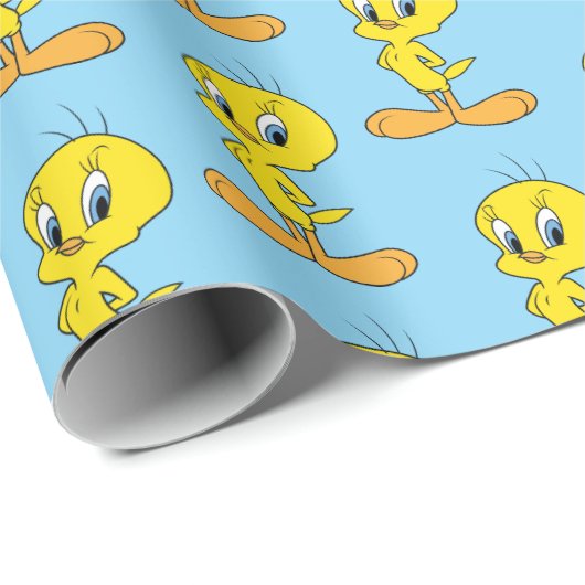 Papier Cadeau TWEETY™ | Clever Bird Personalized (Coin rond)