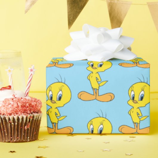 Papier Cadeau TWEETY™ | Oiseau Intelligent Personnalisé (Fête d'anniversaire)