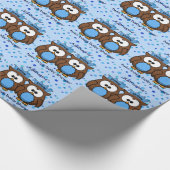 Papier Cadeau twin owl (Coin)