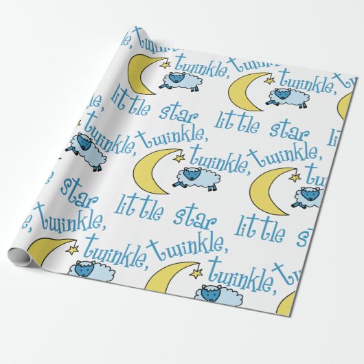 Papier Cadeau Twinkle Little Star (Déroulé)
