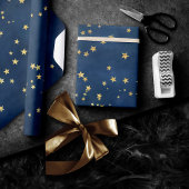 Papier Cadeau Twinkle Little Star | Poussière d'or en cuivre ble