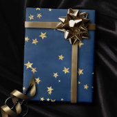 Papier Cadeau Twinkle Little Star | Poussière d'or en cuivre ble