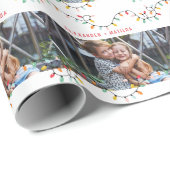 Papier Cadeau Twinklights fun bright photo Holiday (Coin rond)