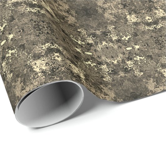 Papier Cadeau Twirlers colorés Abstraits / Miroir / Sepia / (Coin rond)