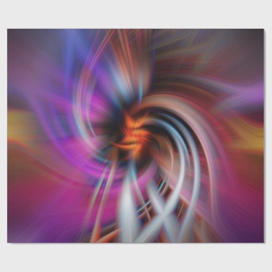 Papier Cadeau Twirling Abstrait (Plat)