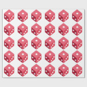 Papier Cadeau Twitter emoji - Red dice (Plat)