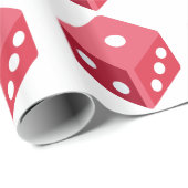 Papier Cadeau Twitter emoji - Red dice (Coin rond)