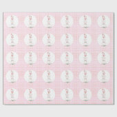 Papier Cadeau Two Silly Goose 2e Anniversaire Rose (Plat)
