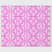 Papier Cadeau Two Toned Pink Pattern Wrapping Paper (Plat)