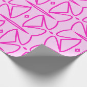 Papier Cadeau Two Toned Pink Pattern Wrapping Paper (Coin)