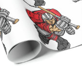 PAPIER CADEAU TYPE DE TUF D'HOCKEY (Coin rond)