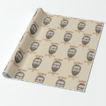 Papier Cadeau Type graphique de la coiffeuse rétro de rasage et<br><div class="desc">papier d'emballage personnalisé</div>