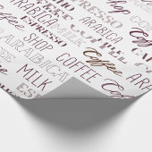 Papier Cadeau Types De Boissons De Café