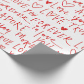 Papier Cadeau Typewriting Love  (Coin)