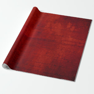 Papier Cadeau Typographie damask rouge de Bourgogne de Noël