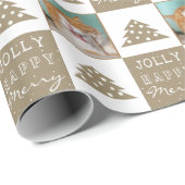 Papier Cadeau Typographie d'animal de compagnie de chat mou Phot (Coin rond)