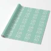 Papier Cadeau Typographie de diplôme moderne simple minimale c (Déroulé)