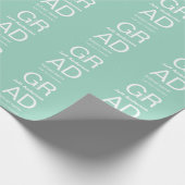 Papier Cadeau Typographie de diplôme moderne simple minimale c (Coin)