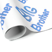 Papier Cadeau Typographie de frère (Coin rond)