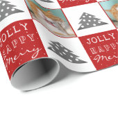 Papier Cadeau Typographie de l'animal de compagnie de chats mign (Coin rond)