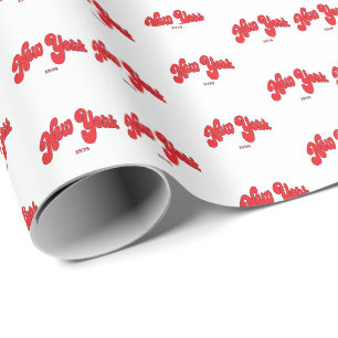 Papier Cadeau Typographie de l'arc du logo New-York-Red