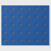 Papier Cadeau Typographie de Paris France (Plat)