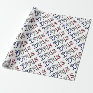 Papier Cadeau Typographie de Paris France