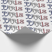 Papier Cadeau Typographie de Paris France (Coin)