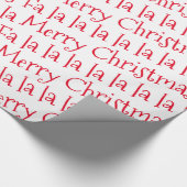 Papier Cadeau Typographie de vacances de la La | de La du Joyeux (Coin)