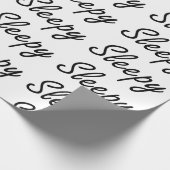 Papier Cadeau Typographie endormie (Coin)