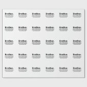 Papier Cadeau Typographie Frère Brother (Plat)