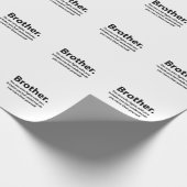 Papier Cadeau Typographie Frère Brother (Coin)