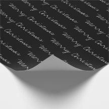 Typographie minimaliste Joyeux Noël noir blanc