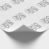 Papier Cadeau Typographie moderne graduation simple minimum c (Coin)