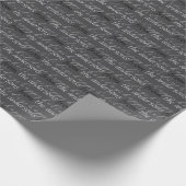 Papier Cadeau Typographie moderne Motif de vacances Famille pers (Coin)