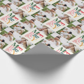 Papier Cadeau typographie multicolore moderne (Coin)