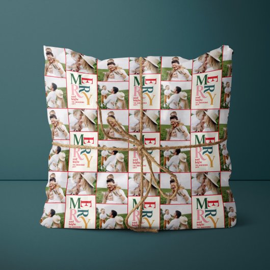 Papier Cadeau typographie multicolore moderne