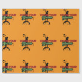 Papier Cadeau typographie noire verte (Plat)