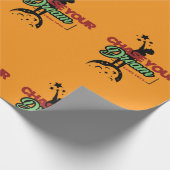 Papier Cadeau typographie noire verte (Coin)