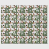 Papier Cadeau typographie verte multicolore moderne (Plat)