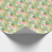 PAPIER CADEAU TYRANNOSAURUS T REX, DINO EASTER WRAPPER PAPIER (Coin)