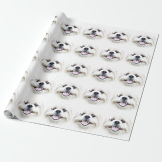 Papier Cadeau Tzu de sourire de shih