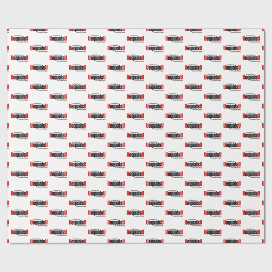 Papier Cadeau U = U - VIH indétectable - Science pas Stigmatisme (Plat)